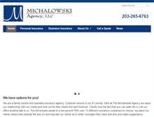 Tablet Screenshot of michalowskiagency.com